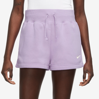 Nike Womens Fleece HR Shorts Womens Violet Mist Violet Mist Size M