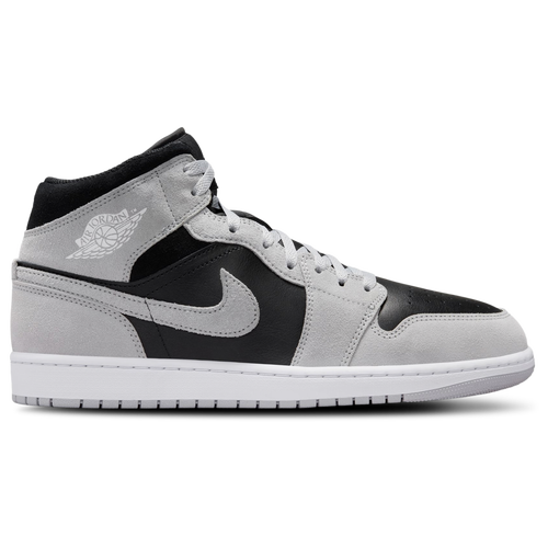 Jordan Men's AJ 1 Mid - Size 09.0 - Lt Smoke Gray/White/Black