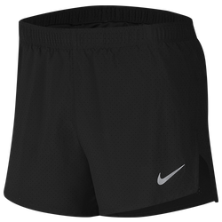 Men's - Nike 4" Fast Shorts - Black/Reflective Silver
