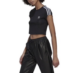Women's - adidas Originals Crop Tee  - Black