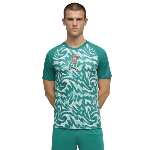  - PUMA FPF Warm Up Jersey - Green Lagoon/Ruby Shimmer