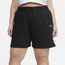 Nike Plus Size Collection Fleece Shorts - Women's Black/White