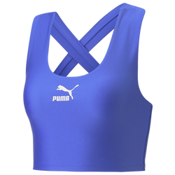 Women's - PUMA T7 Cropped Top - Blue/Blue