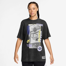 Women's - Nike BB GFX T-Shirt  - Black/White