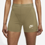 Nike Air Ribbed Shorts - Women's Beige