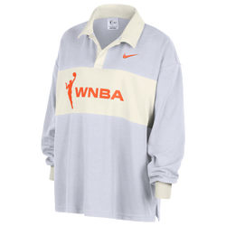 Pour femmes - Nike Polo à manches longues WNBA - Blanc/Orange