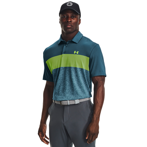 

Under Armour Mens Under Armour Playoff 3.0 Striped Polo - Mens Static Blue/Static Blue/Still Water Size M