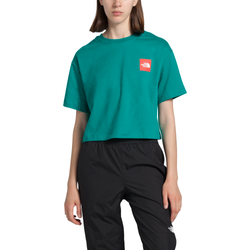 Women's - The North Face Short Sleeve Crop T-Shirt - Green