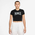 Nike Slim Graphic Crop T-Shirt  - Women's Black/Grey