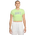 Nike Slim Graphic Crop T-Shirt  - Women's Light Liquid Lime/Grey