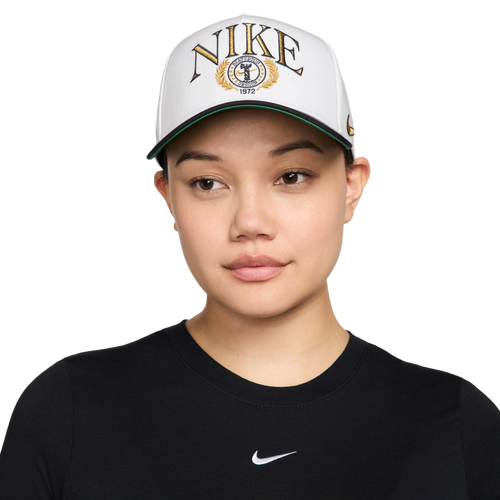 Nike | Unisex Rise Structured A-Frame Cap, White/black, Size Medium/Large
