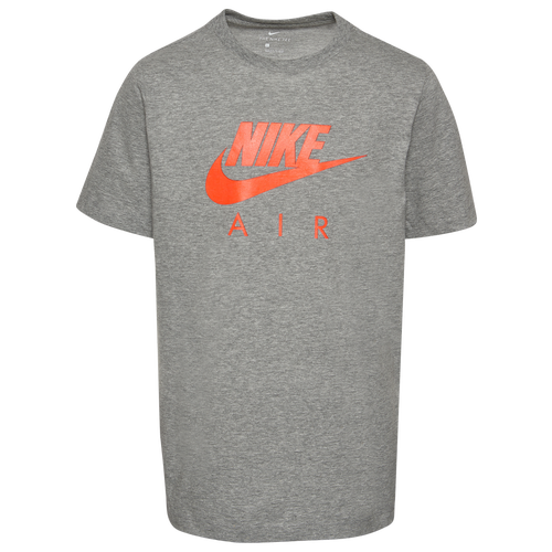 

Nike Boys Nike Air T-Shirt - Boys' Grade School Grey/Red Size L