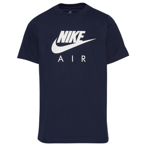 

Boys Nike Nike Air T-Shirt - Boys' Grade School White/Blue Size M