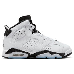 Boys' Grade School - Jordan AJ Retro 6 - White/Black