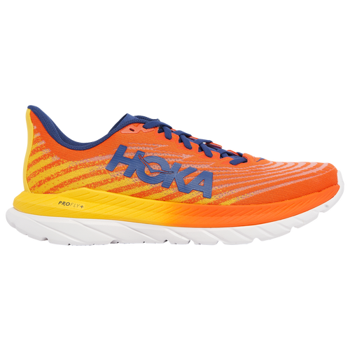 Shop Hoka Mens  Mach 5 In Flame/dandelion/navy