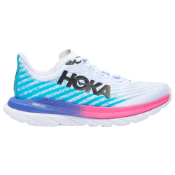 Men's - HOKA Mach 5 - White/Scuba Blue
