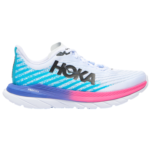 

HOKA Mens HOKA Mach 5 - Mens Running Shoes White/Scuba Blue Size 10.0