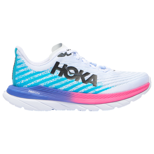 

HOKA Mens HOKA Mach 5 - Mens Shoes White/Scuba Blue Size 09.5