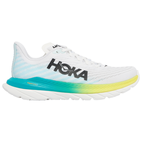 Hoka Mach 5 Running Shoe In Blue Glass/yellow/white