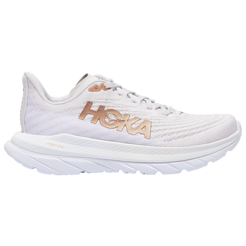 

HOKA Womens HOKA Mach 5 Running Shoes - Womens White/Copper Size 08.0