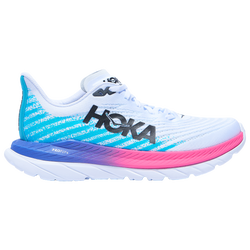 Women's - HOKA Mach 5 Running Shoes - White/Scuba Blue