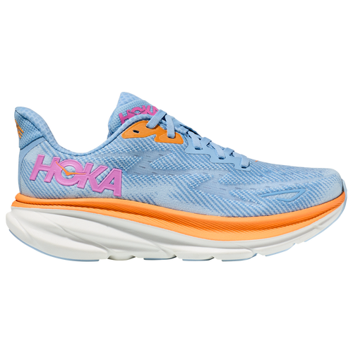 Hoka Clifton Running Shoe In Airy Blue/ice Water/pink