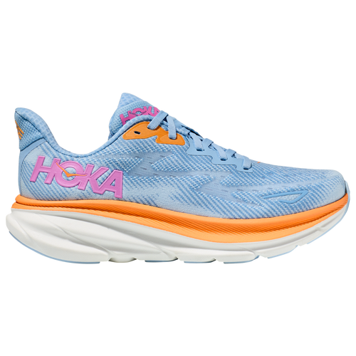 Shop Hoka Womens  Clifton 9 In Airy Blue/ice Water/pink