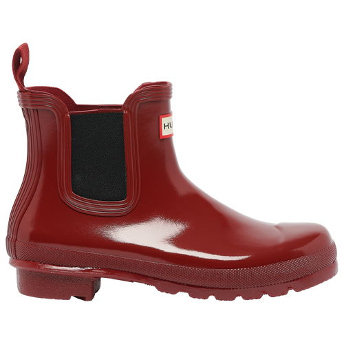 Hunter Womens  Chelsea Gloss In Red