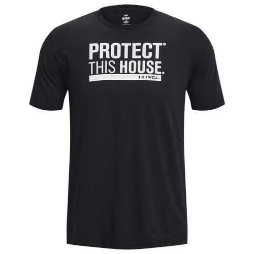 

Under Armour Mens Under Armour Protect This House Short Sleeve - Mens Black/White Size XL