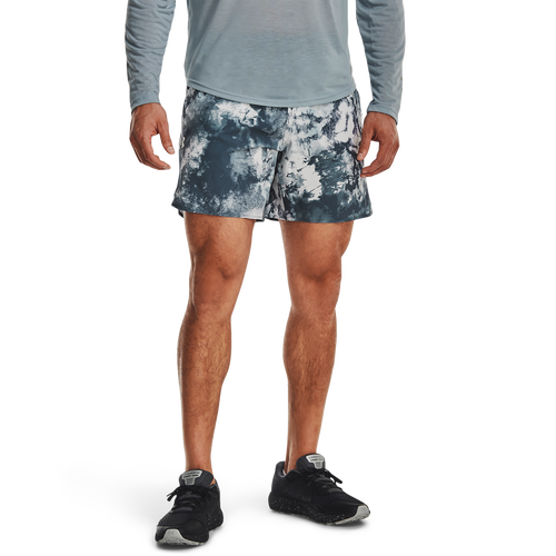 Under Armour Mens Peak Woven Shorts In Harbor Blue/white