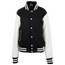 M2M Varsity Jacket - Women's Black/White