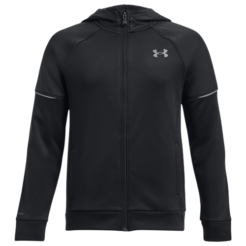 

Boys Under Armour Under Armour AF Storm Full-Zip Hoodie - Boys' Grade School Pitch Gray/Black Size XS