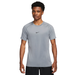 Men's - Nike Dri-FIT  Slim Top Short Sleeve - Smoke Grey/Black