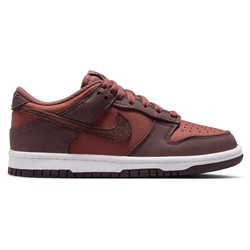 Boys' Grade School - Nike Dunk Low SE - Brown/Brown