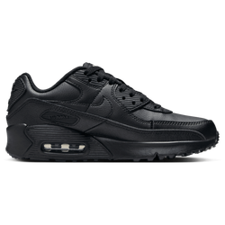 Boys' Grade School - Nike Air Max 90  - Black/Black/White