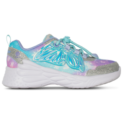 Girls' Preschool - Skechers Dream Racer - Silver/Purple