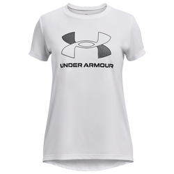 Girls' Grade School - Under Armour Tech BL T-Shirt - White/Black