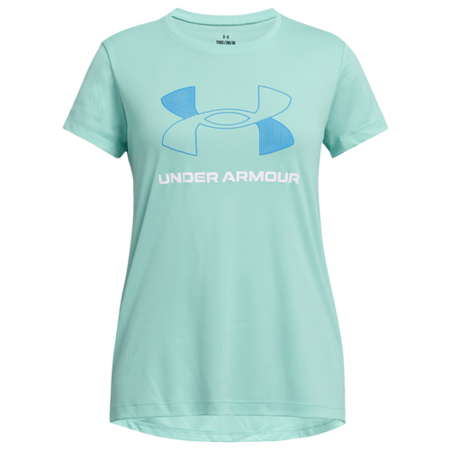 

Girls Under Armour Under Armour Tech BL T-Shirt - Girls' Grade School Neo Turquoise/White Size XS