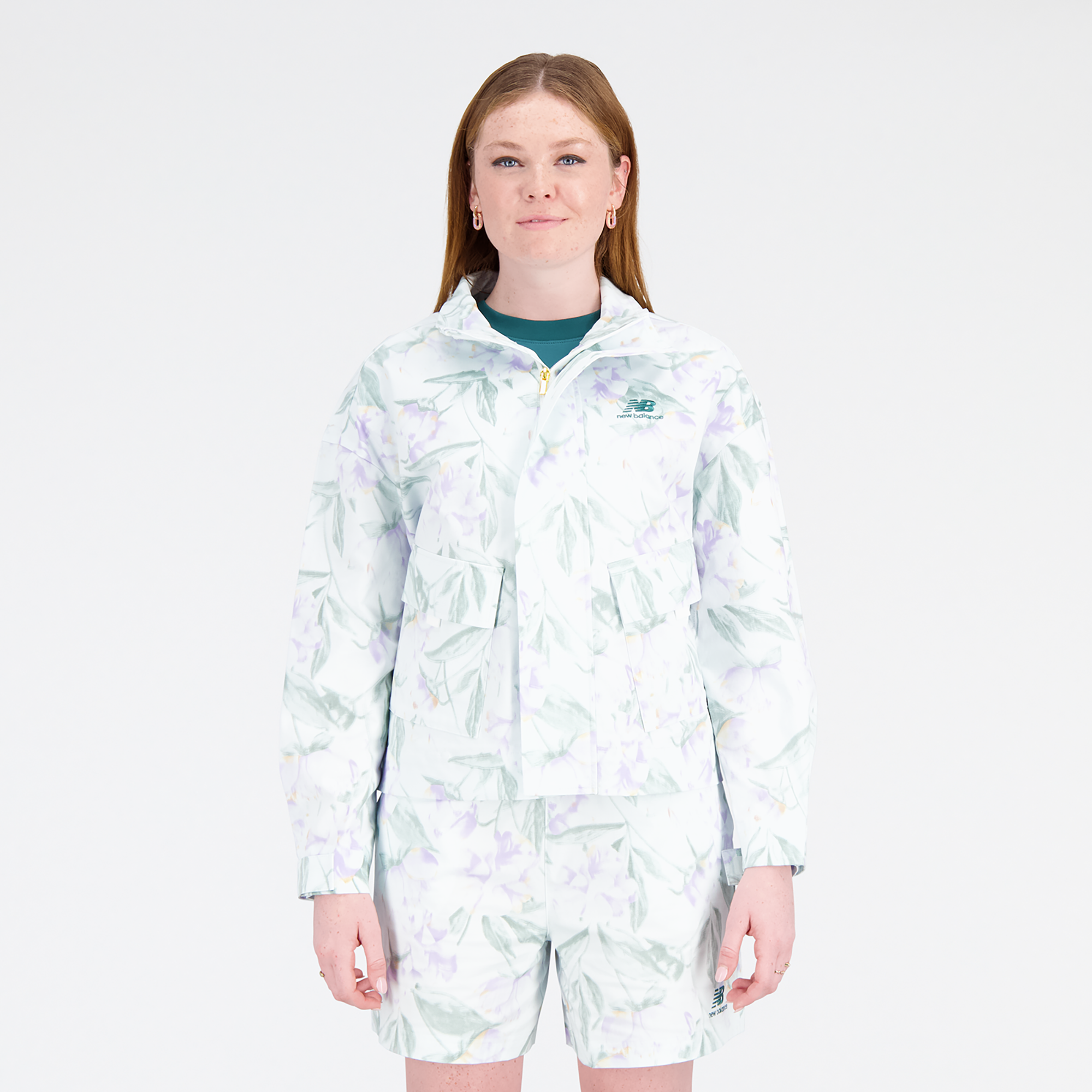 New balance hotsell white jacket