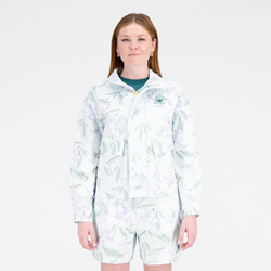 Women's - New Balance Essentials Bloomy Jacket  - White/Multi