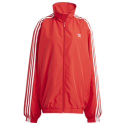 Pour femmes - adidas Haut d’athlétisme tissé surdimensionné - Rouge/Blanc