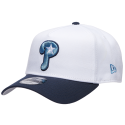 Adult - New Era Phillies 9Forty A-Frame Cap - White/Navy