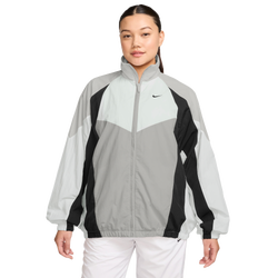 Women's - Nike NSW Street Over Sized Jacket  - Grey/White