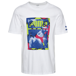 Men's - PUMA Clouds T-Shirt - White/Multi
