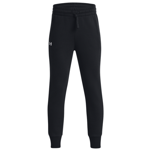 

Girls Under Armour Under Armour Rival Fleece Joggers - Girls' Grade School White/Black Size L