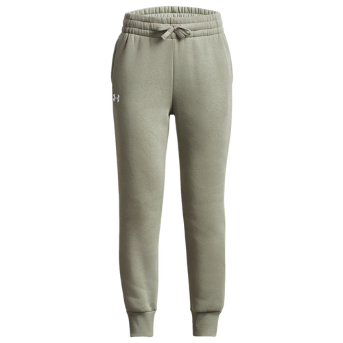

Girls Under Armour Under Armour Rival Fleece Jogger - Girls' Grade School Grove Green/White Size M