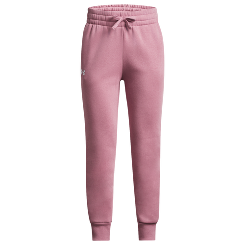 

Girls Under Armour Under Armour Rival Fleece Joggers - Girls' Grade School White/Pink Elixir Size M
