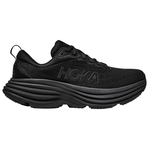 Shop Hoka Womens  Bondi 8 In Black/black