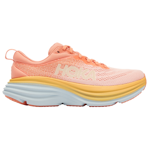 

HOKA Womens HOKA Bondi 8 - Womens Running Shoes Shell Coral/Peach Parfait Size 10.0