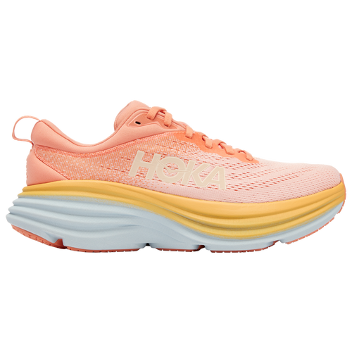 Shop Hoka Womens  Bondi 8 In Shell Coral/peach Parfait